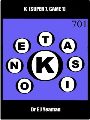 cover image of K (Super 7, Game 1--a New Word Game)